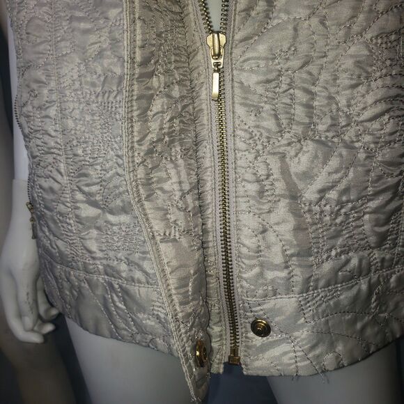 ZENERGY BY CHICOS Champagne Vest Jacket Womens Size 2 - Picture 5 of 8